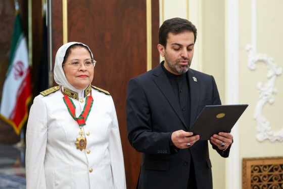 آیین دریافت استوارنامه سفرای جدید 9 کشور