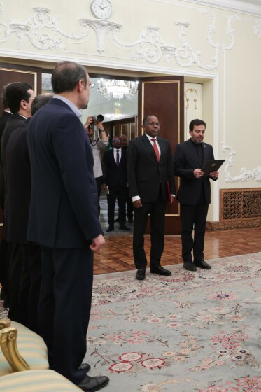 آیین دریافت استوارنامه سفرای جدید 9 کشور