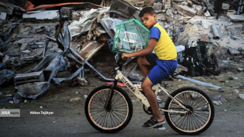 گزارش تصویری/ نمایشگاه دوچرخه و کودکان غزه