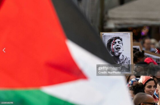 جنبش جهانی برای غزه: تظاهرات در بارسلونا، اسپانیا