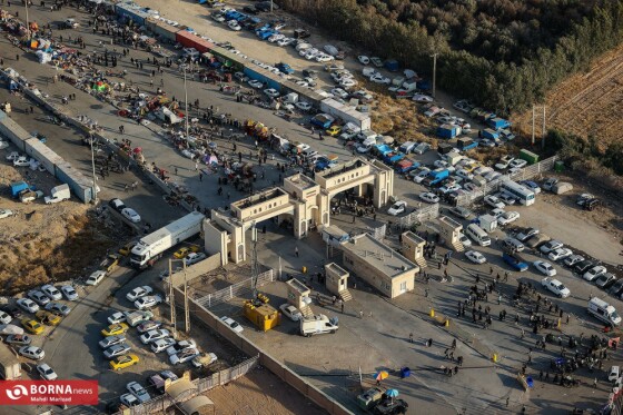 تصاویر هوایی از مرز مهران/ عکاس : مهدی مریزاد
