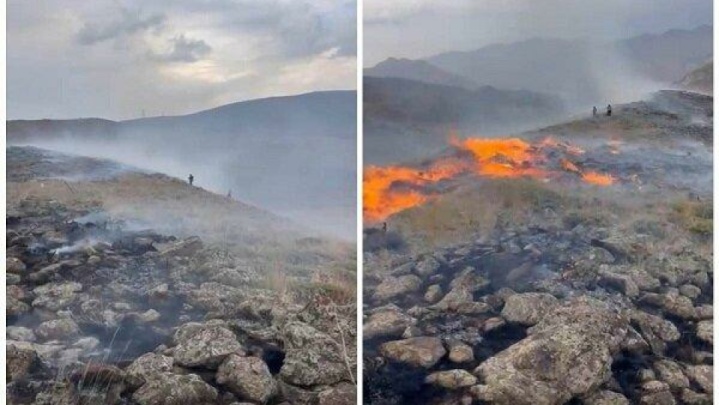 مهار کامل آتش‌سوزی مراتع حاشیه پارک ملی لار