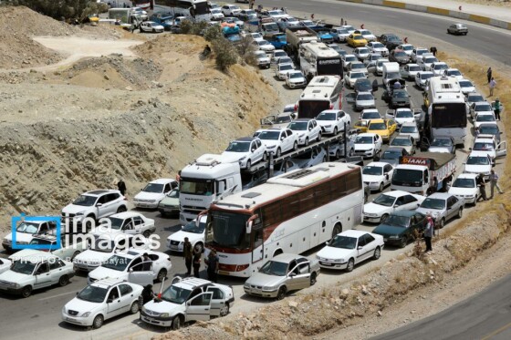ترافیک سنگین در جاده ایلام - مهران/ عکاس: محمد علی پور عرب
