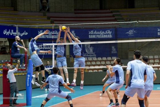 آخرین تمرین تیم ملی والیبال زیر ۲۱ سال مردان قبل از اعزام به مسابقات جهانی