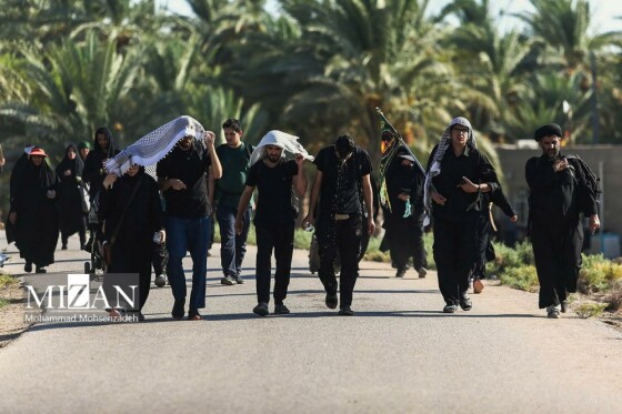 پیاده‌روی اربعین حسینی در «طریق العلما»/ عکاس : محمد محسن زاده