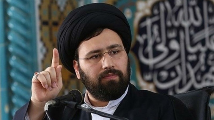 سید علی خمینی سخنران مجلس ختم رهبر شهید انقلاب در قم