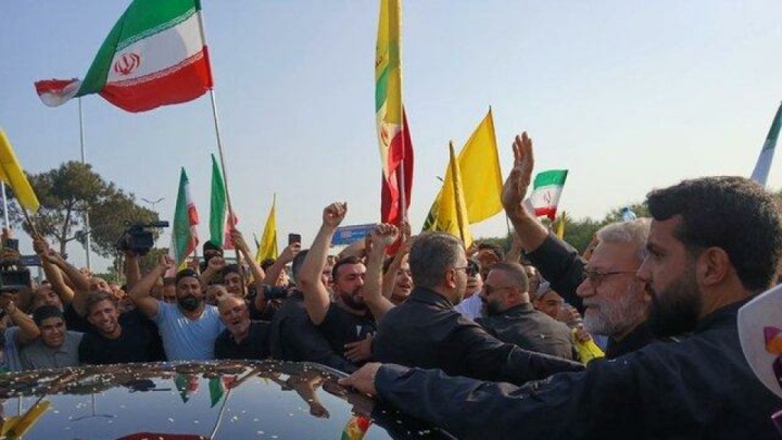 توییت سفارت ایران در بیروت درباره استقبال گرم لبنانی‌ها از لاریجانی