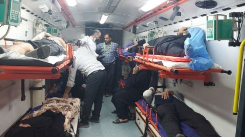 شمار جانباختگان حادثه اتوبوس و مینی‌بوس در محور نجف- بصره به ۵ نفر رسید