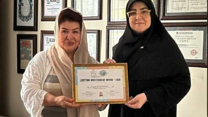 دیدار سخنگوی دولت با پوران درخشنده