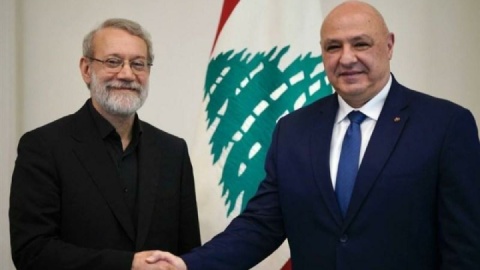 لاریجانی با رئیس جمهور لبنان دیدار کرد