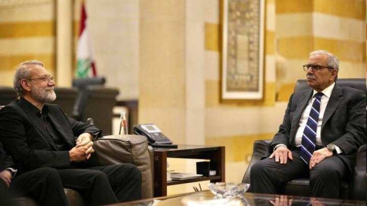 دیدار لاریجانی با نخست‌وزیر لبنان