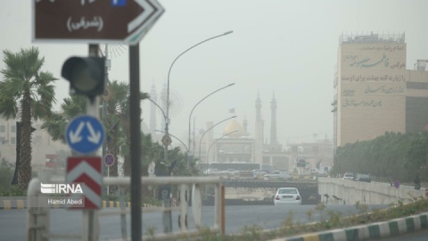 پیش‌بینی وزش باد و گردوخاک در قم طی امروز و فردا