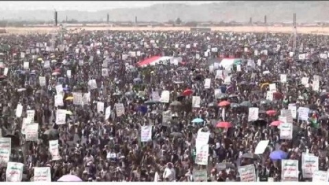 تظاهرات مردم یمن در حمایت از غزه و محکومیت اظهارات اخیر نتانیاهو