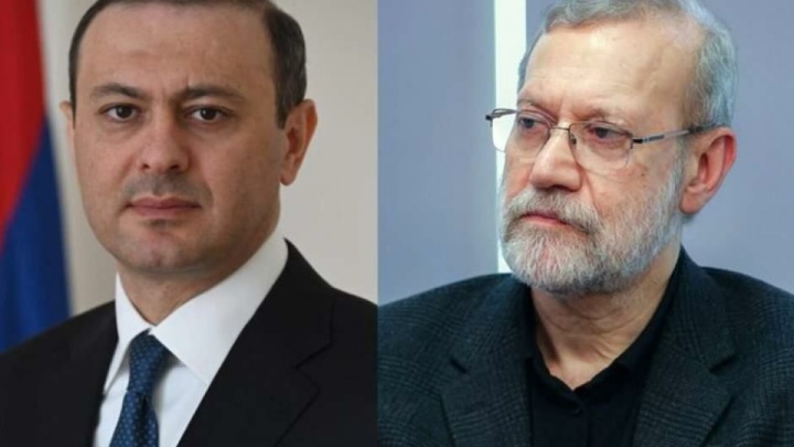 دبیر شورای امنیت ملی ارمنستان با لاریجانی رایزنی کردند