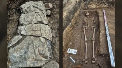 کشف مقبره یک شوالیه زیر بستنی فروشی