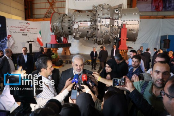 رونمایی از توربین گازی پیشرفته کلاس «اف ایرانی»