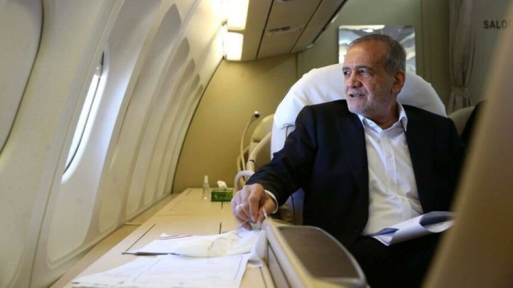 پزشکیان قزاقستان را به مقصد ترکمنستان ترک کرد