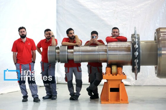 رونمایی از توربین گازی پیشرفته کلاس «اف ایرانی»