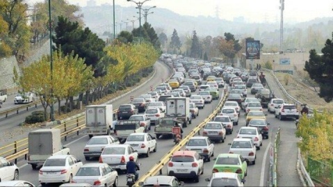ترافیک سنگین در بزرگراههای پایتخت