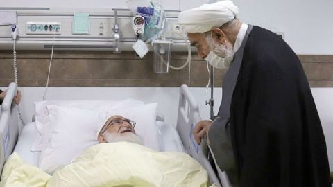 رئیس دفتر رهبر انقلاب از آیت‌الله نوری همدانی عیادت کرد