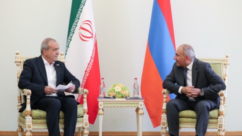 گزارش تصویری/ مذاکرات دوجانبه پزشکیان و پاشینیان