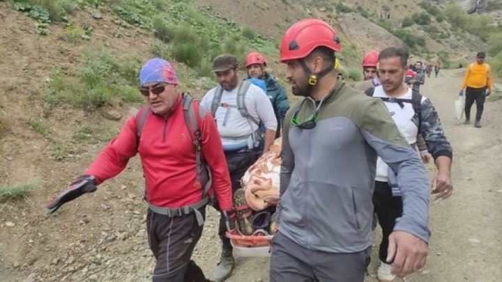 سقوط کوهنورد سمنانی به قله دماوند