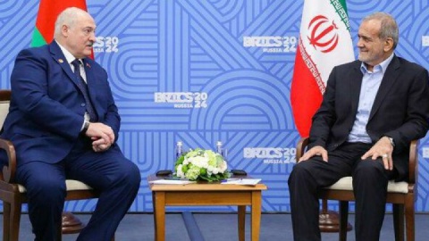 دیدار پزشکیان و «لوکاشنکو» در کاخ «استقلال»