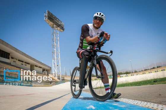 تمرین تیم پارادوچرخه‌سواری