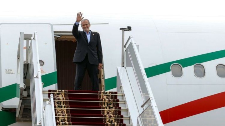 پزشکیان عازم تهران شد