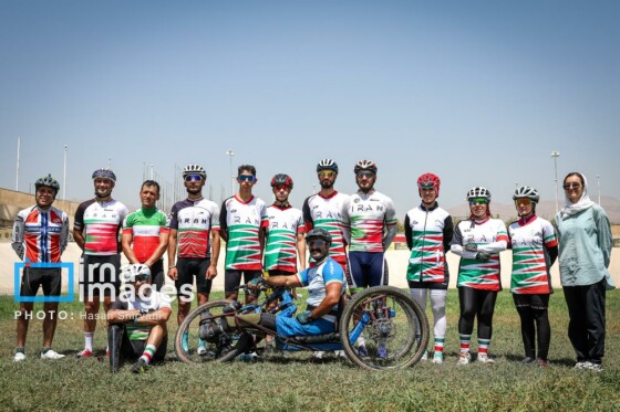 تمرین تیم پارادوچرخه‌سواری