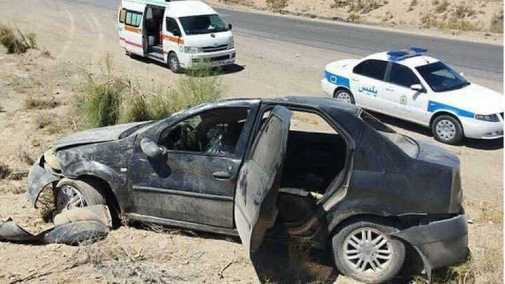واژگونی خودرو در سمنان ۵ مصدوم برجای گذاشت