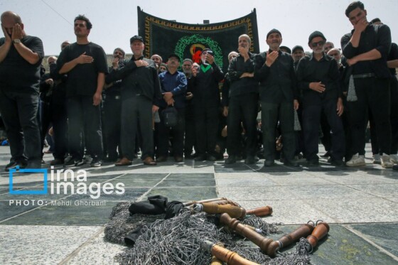 عزاداری شهادت امام رضا (ع) در حرم رضوی