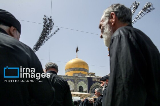 عزاداری شهادت امام رضا (ع) در حرم رضوی