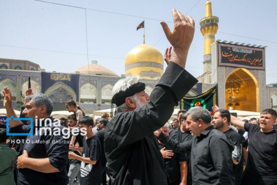 عزاداری شهادت امام رضا (ع) در حرم رضوی