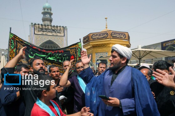 عزاداری شهادت امام رضا (ع) در حرم رضوی