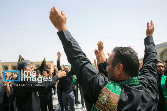 عزاداری شهادت امام رضا (ع) در حرم رضوی