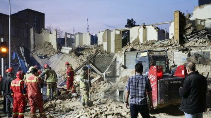 ریزش ساختمان در حال ساخت در لویزان ۳ مصدوم برجای گذاشت