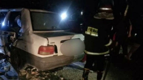 تصادف ناشی از نشت سوخت تریلی  ۸ مصدوم داشت