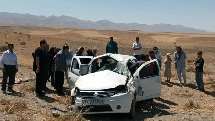 ۵ مصدوم در واژگونی خودرو ساندرو در جاده افشاریه