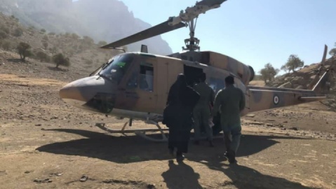 اعزام بالگرد برای مهار آتشسوزی «سیهچل» ایلام