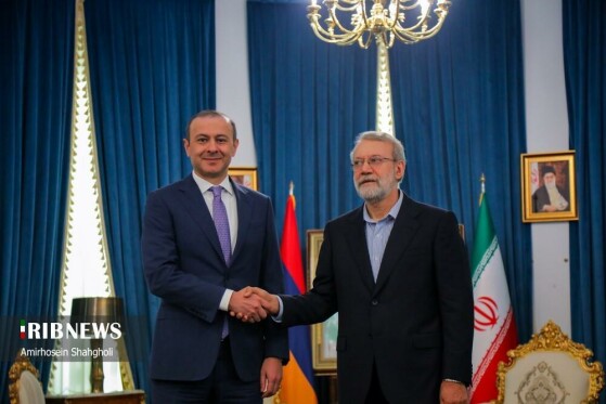 دیدار دبیر شورای امنیت ارمنستان با علی لاریجانی