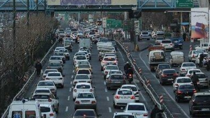 ترافیک صبحگاهی تهران در اولین روز از هفته