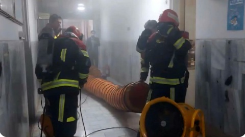 آتش‌سوزی در بیمارستان شهید بهشتی بابل/ اطفای حریق انجام شد