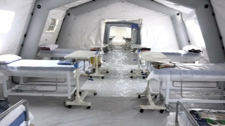 برپایی ۲۷۴مین بیمارستان سیار سپاه در چالدران