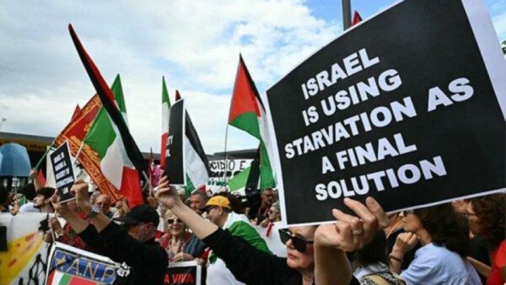 تظاهرات عظیم حامیان غزه در جشنواره فیلم ونیز