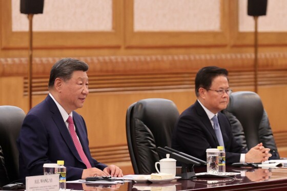 دیدار روسای جمهور ایران و چین