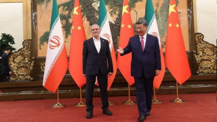 دیدار پزشکیان با رئیس‌جمهور چین