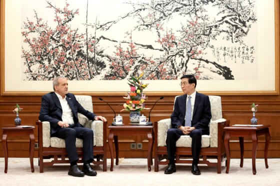 دیدار با عضو کمیته دائمی دفتر سیاسی کنگره ملی خلق چین