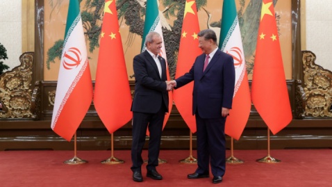 گزارش تصویری / دیدار روسای جمهور ایران و چین