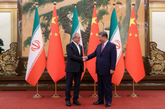 دیدار روسای جمهور ایران و چین